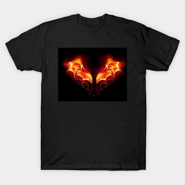 Fire Dragon Wings T-Shirt by Blackmoon9